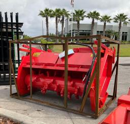 UNUSED 2023 AGT TOPCAT STANDARD FLOW FORESTRY DRUM MULCHER MODEL SSMF81 ATTACHMENT FOR UNIVERSAL ...