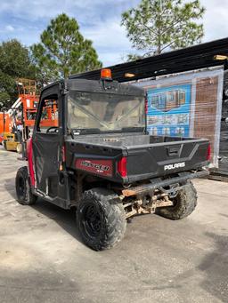 2017 POLARIS RANGER XP UTV, GAS POWERED, ENCLOSED CAB