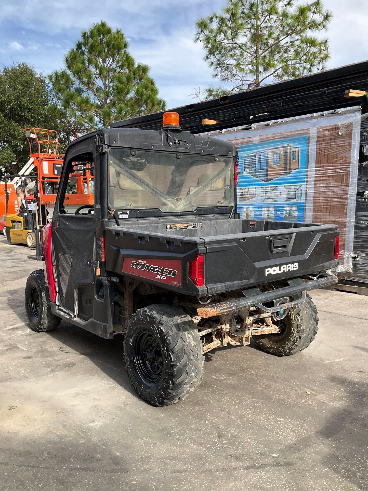 2017 POLARIS RANGER XP UTV, GAS POWERED, ENCLOSED CAB