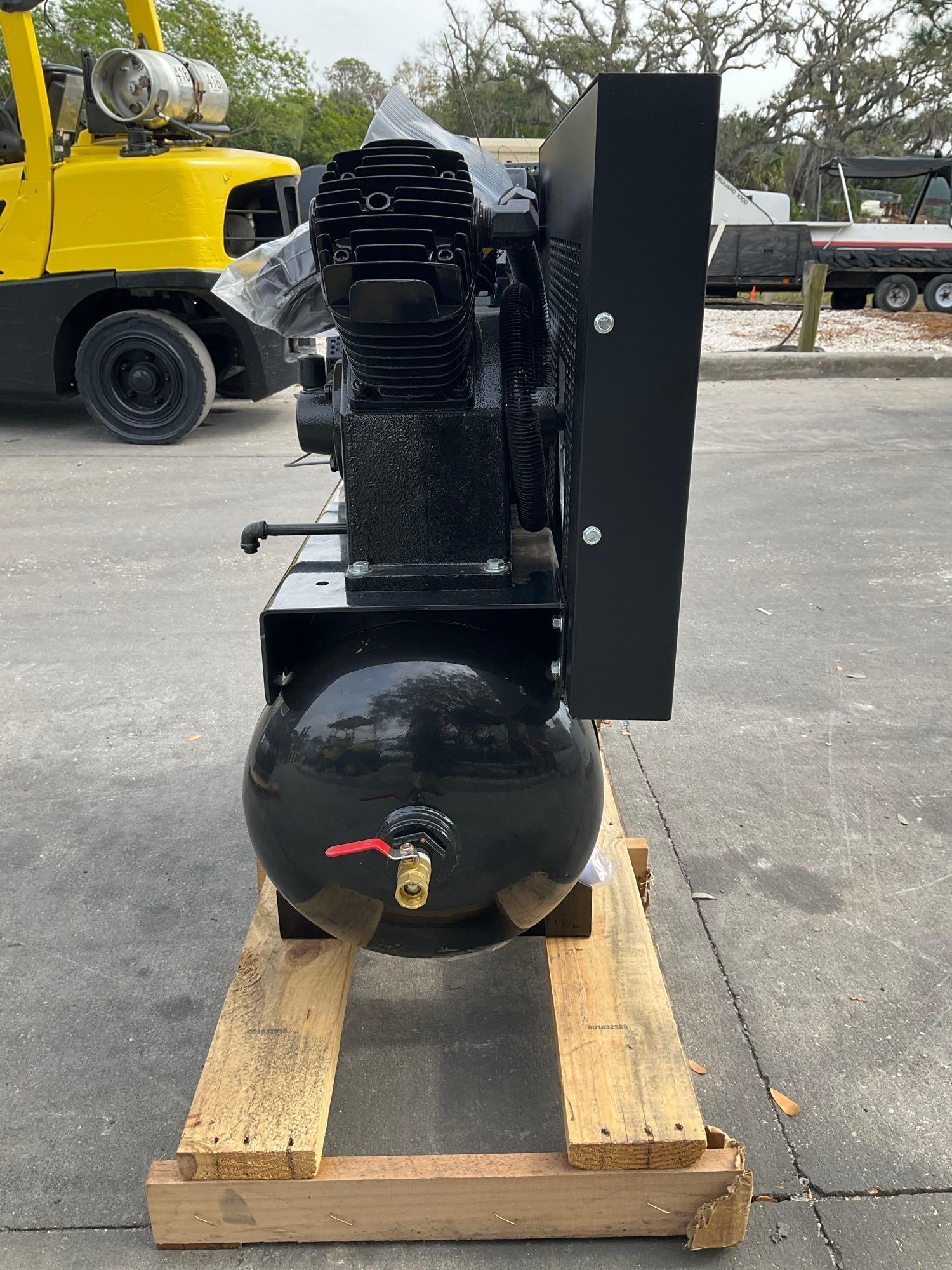 UNUSED POWER TRAIN AIR COMPRESSOR MODEL PT-14G30TRKE-V2, GAS POWERED, APPROX 175 MAX RATED PSI, A...