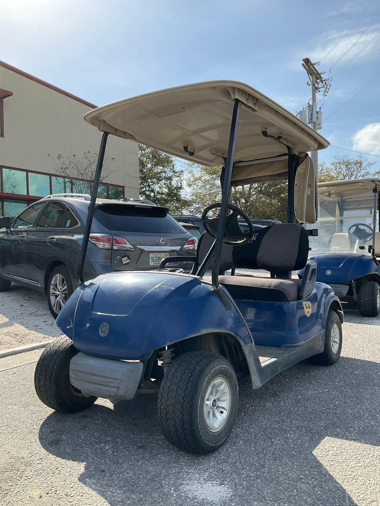 2015 YAMAHA GOLF CART MODEL YDREX5, ELECTRIC, 48VOLTS, BILL OF SALE ONLY , BATTERY CHARGER INCLUD...