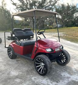 EZ-GO GOLF CART , ELECTRIC, BACK SEAT FOLD DOWN TO FLAT BED, BATTERY CHARGER INCLUDED, BILL OF SALE