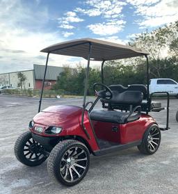 EZ-GO GOLF CART , ELECTRIC, BACK SEAT FOLD DOWN TO FLAT BED, BATTERY CHARGER INCLUDED, BILL OF SALE
