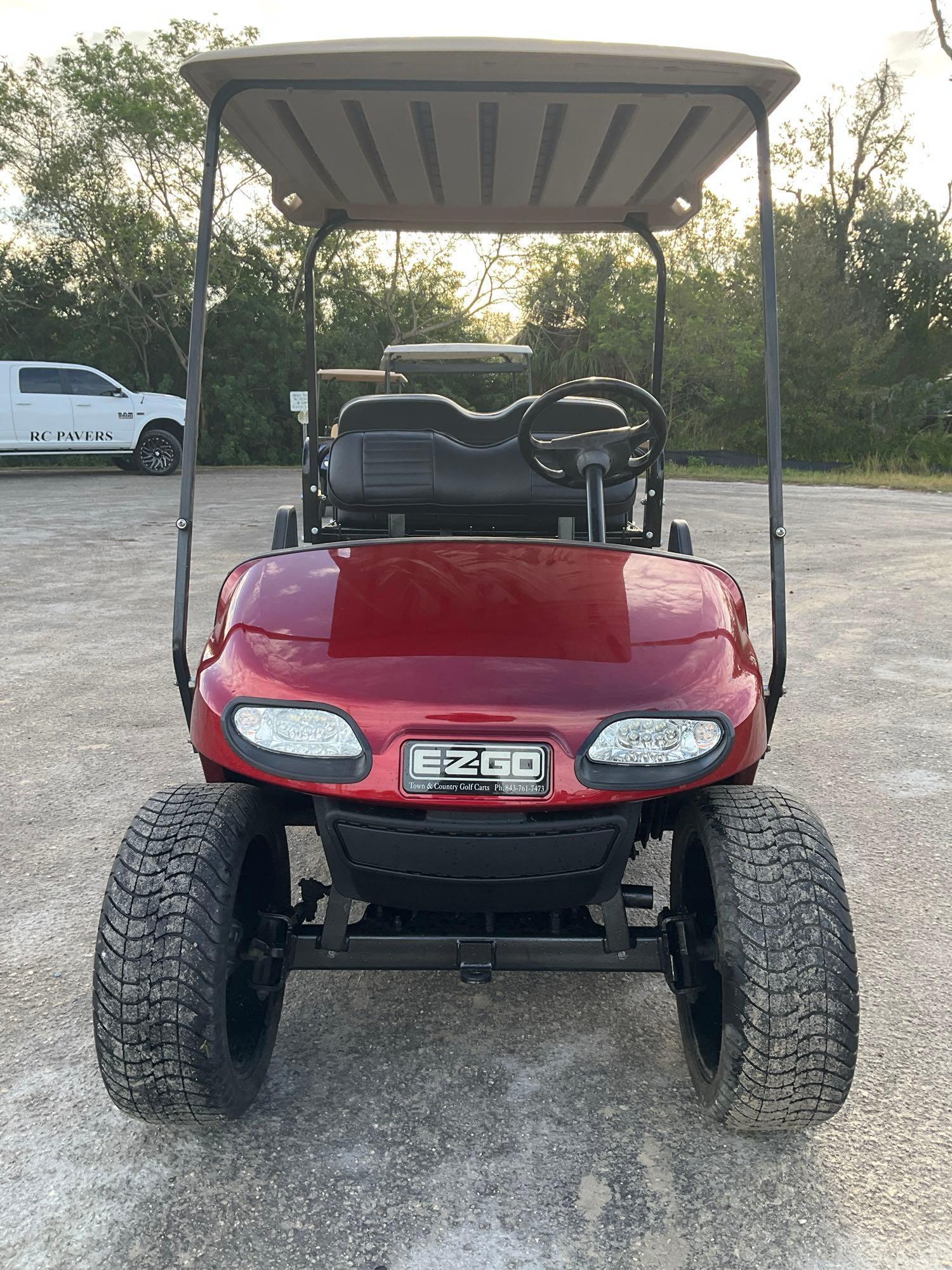 EZ-GO GOLF CART , ELECTRIC, BACK SEAT FOLD DOWN TO FLAT BED, BATTERY CHARGER INCLUDED, BILL OF SALE