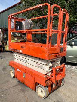 2017 SNORKEL SCISSOR LIFT MODEL S3219E ANSI , ELECTRIC, APPROX MAX PLATFORM HEIGHT 19FT, NON MARK...