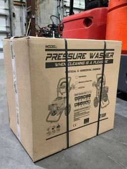 UNUSED WASPPER PRESSURE WASHER MODEL W3100VA, GAS POWERED, APPROX 3100PSI, APPROX 2.9 GPM, APPROX...