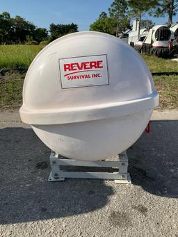 2018 REVERE SURVIVAL 3SI U.S.C.GAPPROVED THROW OVERBOARD LIFERAFT CO2 INFLATABLE MODEL SMLR-A I, ...