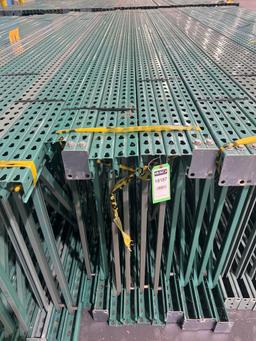 QTY) 7 PALLET RACK UP RIGHTS, 16'