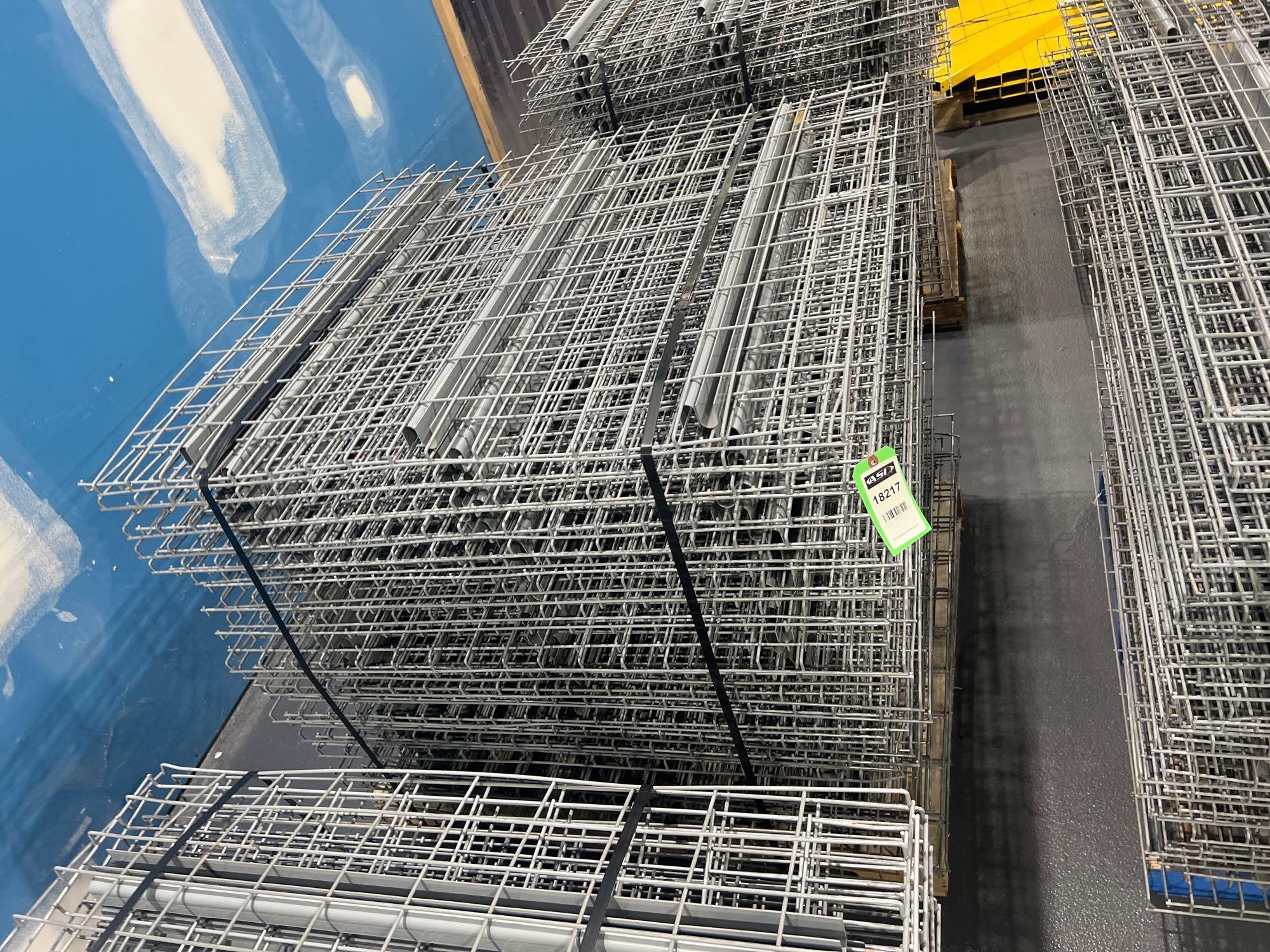 PALLET OF APPROX. 39 WIRE GRATES FOR PALLET RACKING, APPROX. DIMENSIONS 43" X 45"