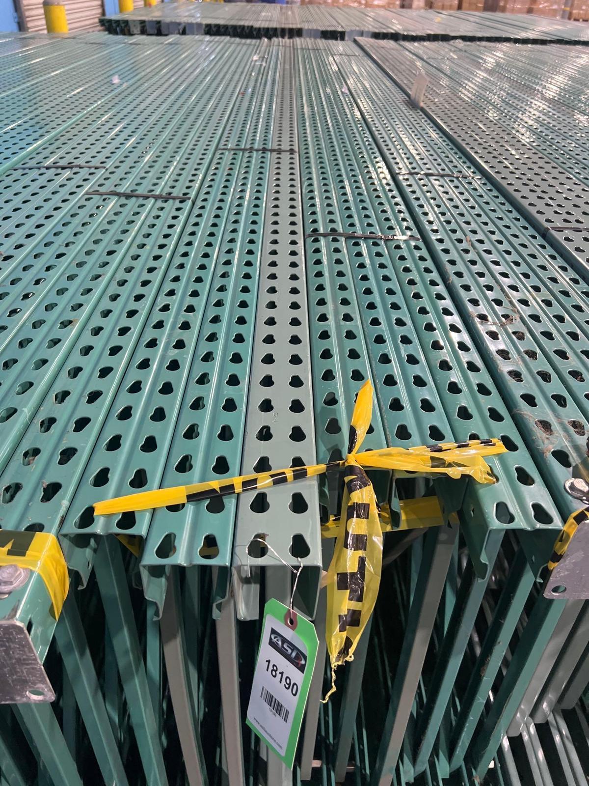 QTY) 6 PALLET RACK UP RIGHTS, 16'