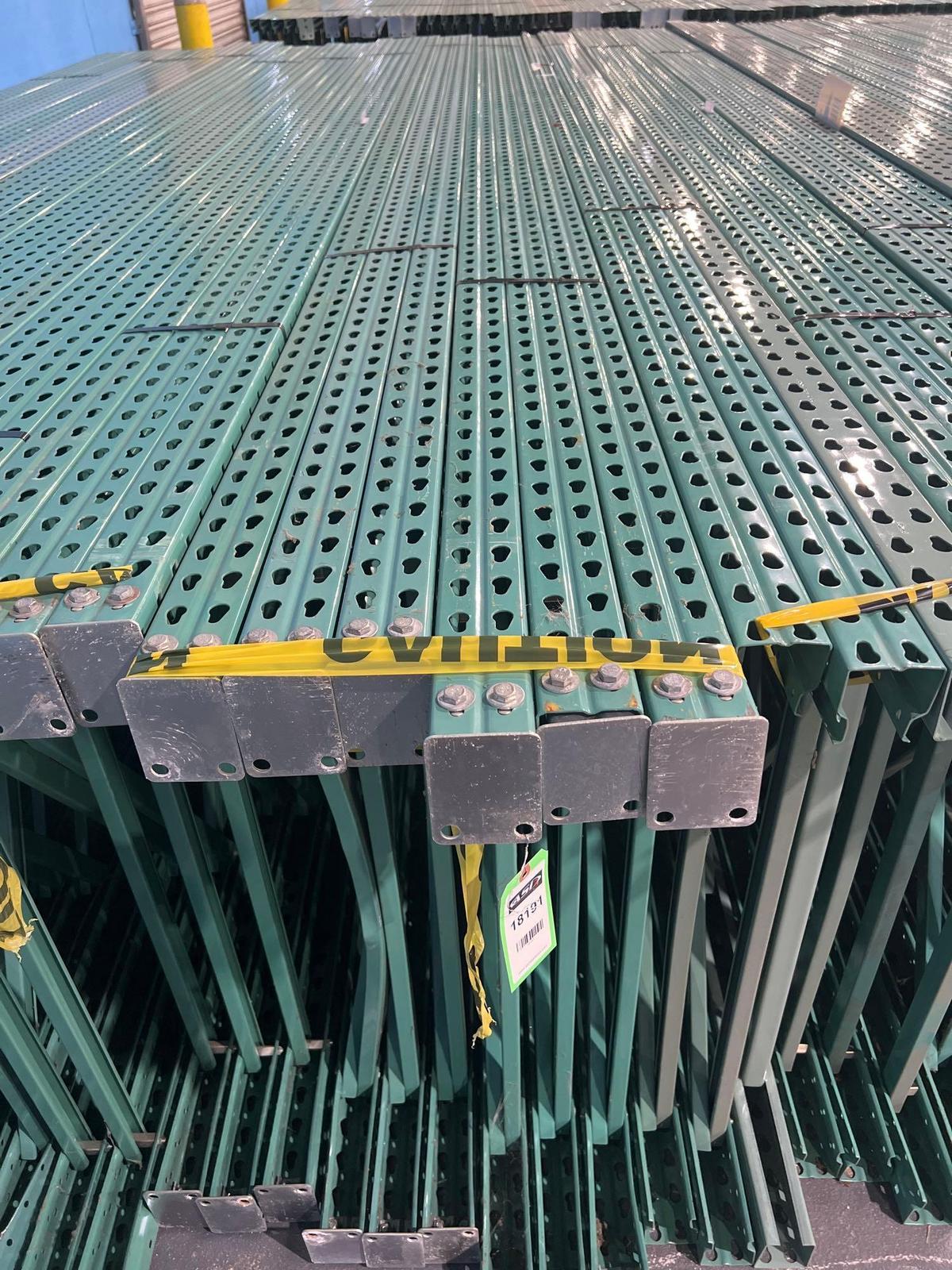 QTY) 6 PALLET RACK UP RIGHTS, 16'