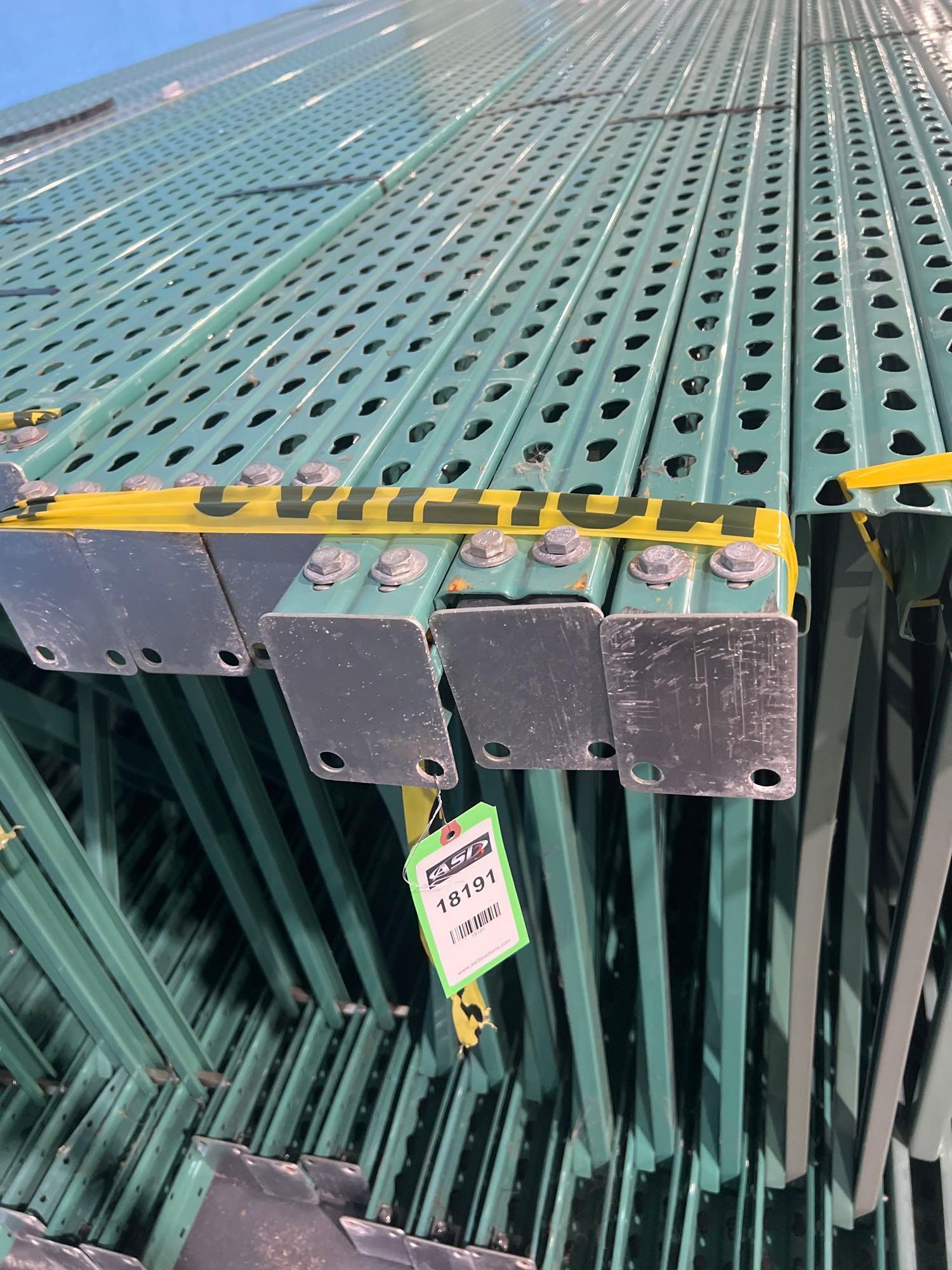 QTY) 6 PALLET RACK UP RIGHTS, 16'