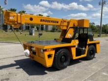 BRODERSON ROUGH TERRAIN CRANE MODEL IC-80-2D , DIESEL, APPROX MAX LIFTING CAPACITY 18,000LB