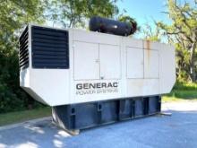 GENERAC 500KW DIESEL GENERATOR, APPROX 230€� L x 63€� DEEP, MUFFLER WILL BE REMOVED FOR TRANSPORT 