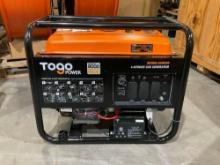 ( 1 ) UNUSED TOGO POWER 4-STROKE GAS GENERATOR MODEL GG8000, APPROX PEAK 8000W, APPROX RUNNING 65...