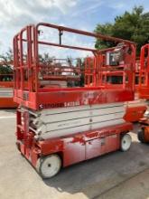 2017 SNORKEL SCISSOR LIFT MODEL S4726E ANSI, ELECTRIC, APPROX MAX PLATFORM HEIGHT 26FT, BUILT IN ...