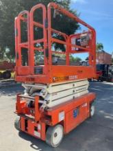 2016 SNORKEL SCISSOR LIFT MODEL S3219E ANSI , ELECTRIC, APPROX MAX PLATFORM HEIGHT 19FT, NON MARK...