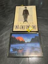 ( 2 ) HOME DECOR , CHAPLIN APPROXIMATELY 25€� W X 37€� L; IMAGINATION APPROXIMATELY 28€� W X 24€�...