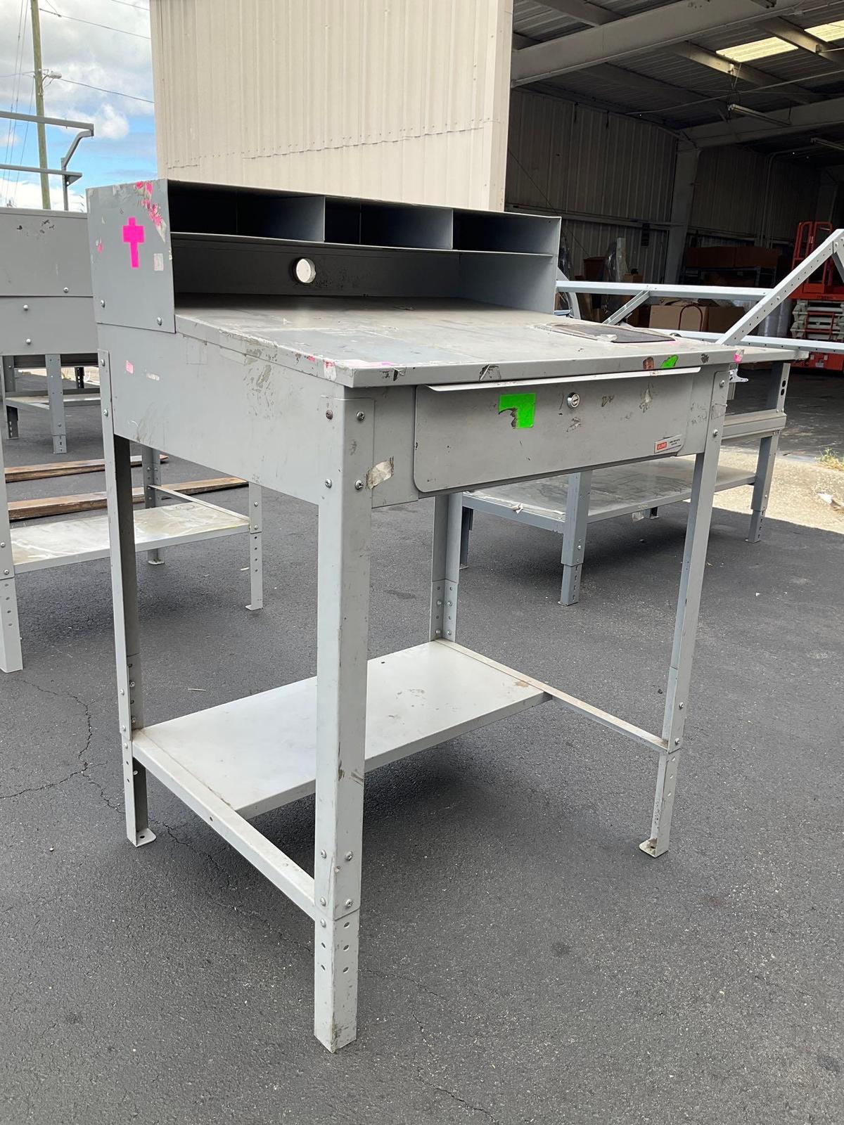 ULINE WORK STATION TABLE , APPROX 35? W x 30? L x 50? T