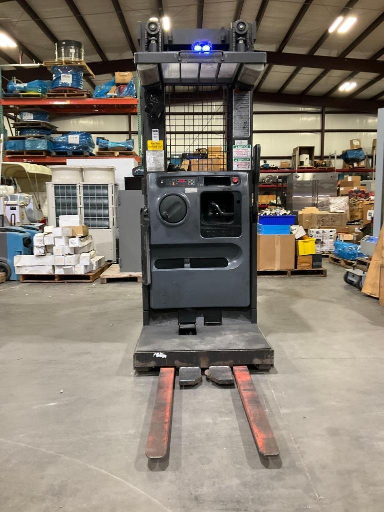 TOYOTA ORDER PICKER MODEL 6BPU15, ELECTRIC, APPROX MAX CAPACITY 3000LBS, APPROX MAX HEIGHT 240in,...