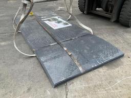 UNUSED STEEL DIAMOND PLATE, APPROX 39.37IN x 7.87FT , APPROX 70 PIECES