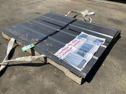 UNUSED METAL ROOF PANEL , APPROX 4FT L x 3FT W, APPROX 30 PIECES