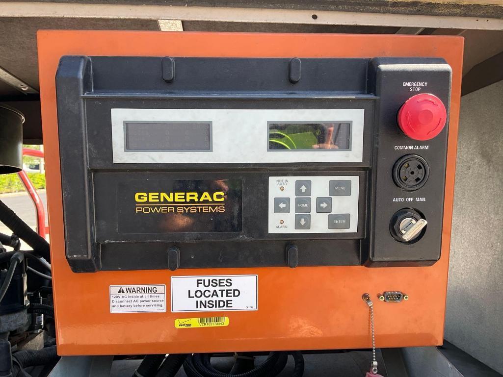 GENERAC30KW GENERATOR , LP / NG POWER, LOW HRS SHOWING, RUNS AND OPERATES