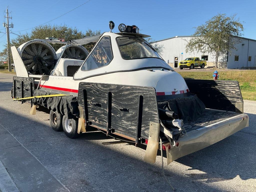 HOVERGUARD HOVERCRAFT W/TRAILER, HOVERTOUR 1000 MODEL 7900200, NEW BATTERY , 37 HRS SHOWING