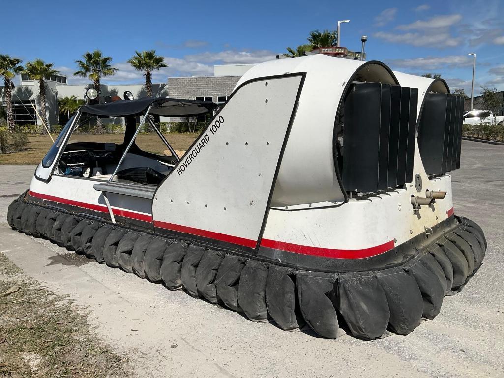 HOVERGUARD HOVERCRAFT W/TRAILER, HOVERTOUR 1000 MODEL 7900200, NEW BATTERY , 37 HRS SHOWING