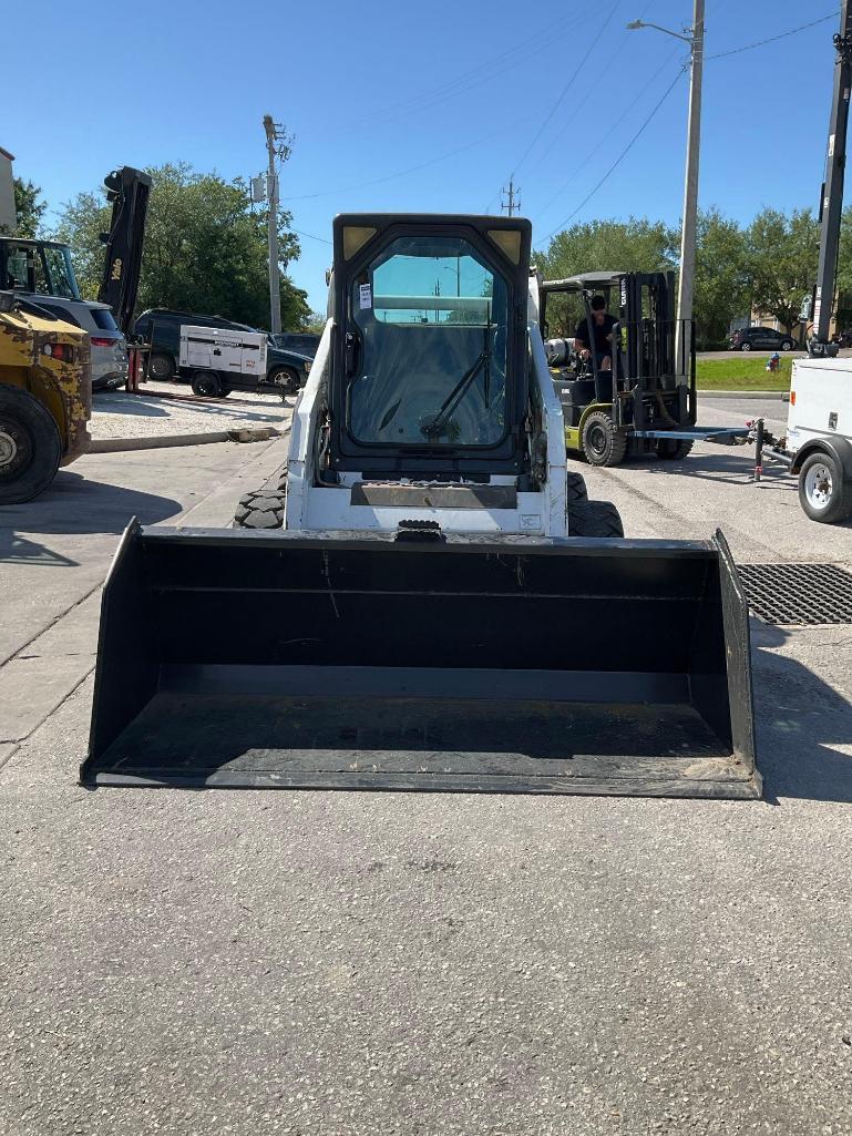 BOBCAT SKID STEER MODEL S175, DIESEL, ENCLOSED CAB, BUCKET APPROX 84", RUNS & OPERATES