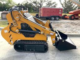 2023 AGROTK WALK BEHIND CRAWLER SKID STEER LOADER MODEL KBT23, GAS POWERED, ELECTRIC START, RUBBE...