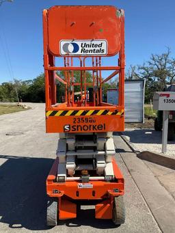 2019 SNORKEL SCISSOR LIFT MODEL S3226E ANSI , ELECTRIC, APPROX MAX PLATFORM HEIGHT 26FT, NON MARK...