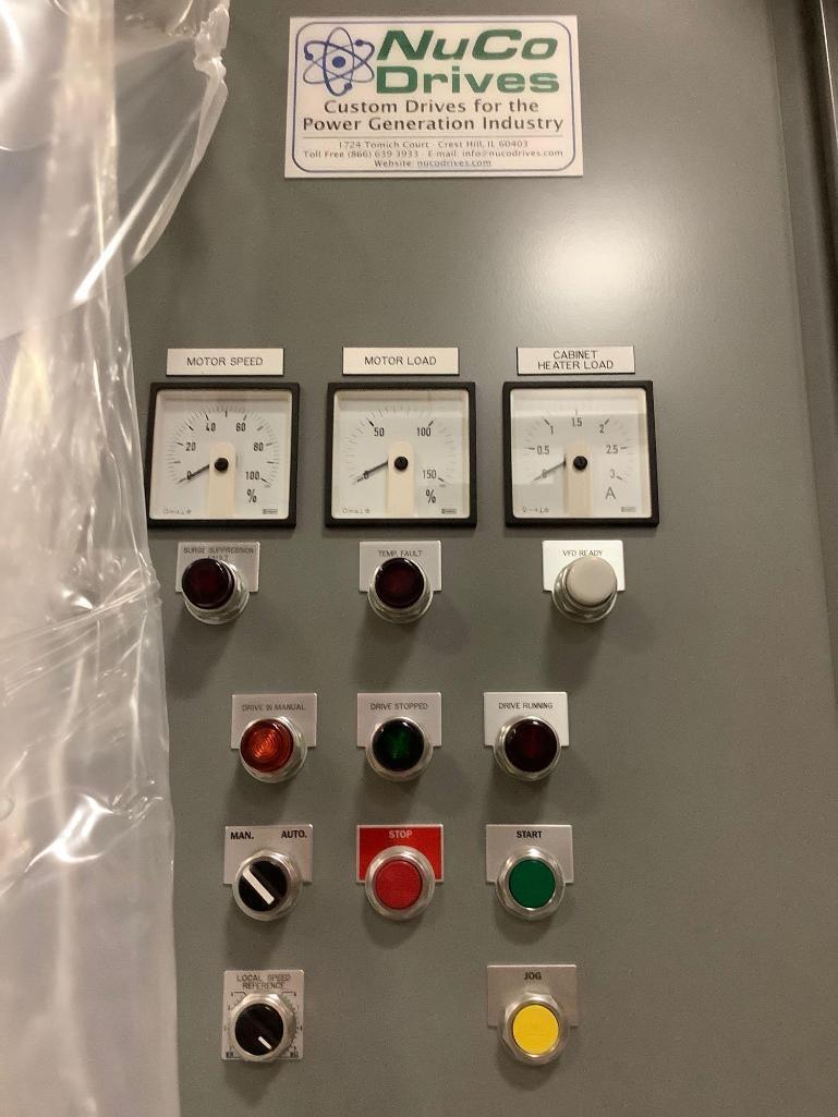 UNUSED NUCODRIVESVARIABLE FREQUENCY DRIVE MODEL VHD* VFD-0003B, WITH YASKAWA AC DRIVE A1000 INSIDE