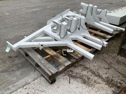 ( 2 ) HEAVY DUTY EQUIPMENT POLE RACKS FOR TRUCKS, APPROX 70" EACH