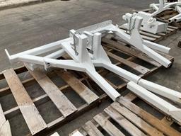 ( 2 ) HEAVY DUTY EQUIPMENT POLE RACKS FOR TRUCKS, APPROX 70" EACH