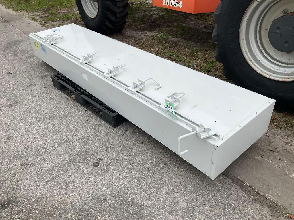 MOUNTABLE TRUCK TOOL/STORAGE BOX, APPROX 9FT L