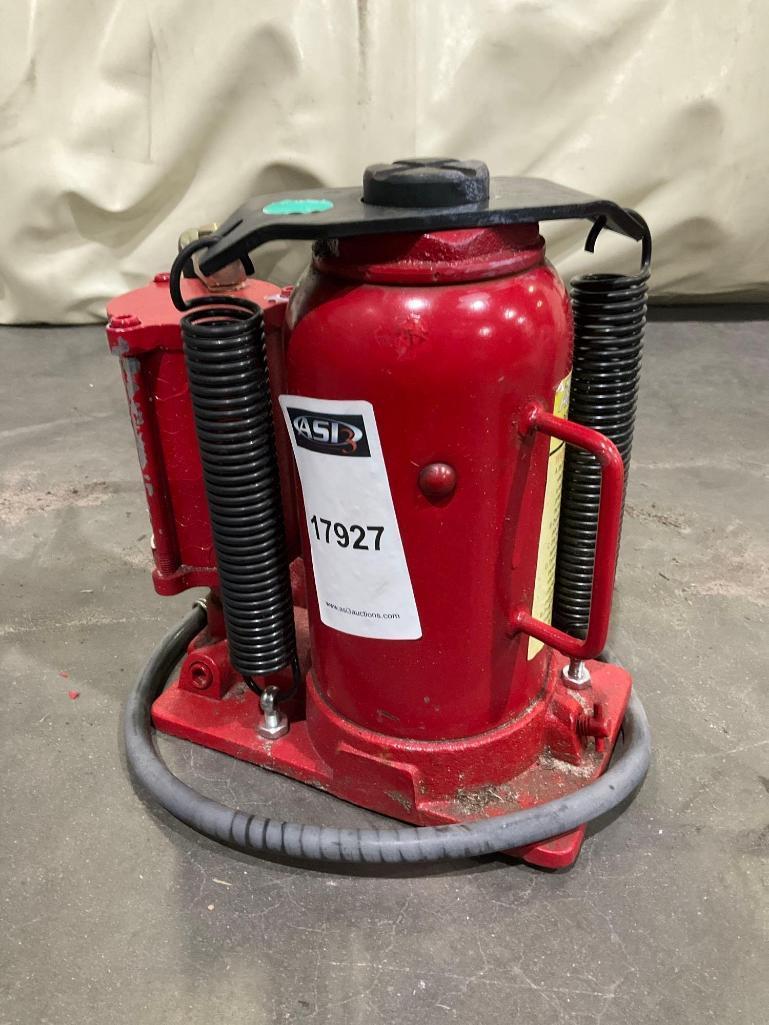 UNUSED ATE PRO USA 20 TON AIR HYDRAULIC BOTTLE JACK, APPROX 44,000LBS MAX CAPACITY