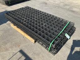 UNUSED METAL RAIL PANELS, APPROX 36" T x 72" W, APPROX 6 GAUGE WELDED 4" X 4" MESH PATTEN