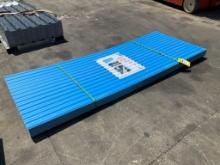 PVC SYNTHETIC RESIN POLYERTER...CORRUGATED ROOF SHEET, APPROX 35.43IN x 7.87FT, APPROX 30 PIECES...