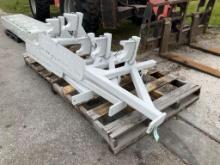 ( 2 ) HEAVY DUTY EQUIPMENT??????? POLE RACKS FOR TRUCKS, APPROX 70? EACH