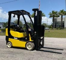 YALE FORKLIFT MODEL GLC040SVXNUSE082, LP POWERED, APPROX MAX CAPACITY 3750LBS, MAX HEIGHT 187?, T...