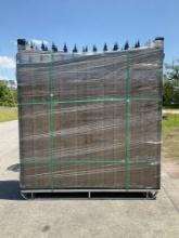 UNUSED HEAVY DUTY DECORATION 14FT GATE, 2 PIECES PER SET, ( PLEASE NOTE RACK NOT INCLUDED , STOCK...