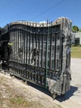 SET OF UNUSED GREAT BEAR 20FT BI PARTING WROUGHT IRON GATES, 10FT EACH PIECE (20' TOTAL WIDTH). 2