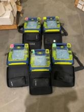 5 CARDIAC SCIENCE AUTOMATED EXTERNAL DEFIBRILLATORS