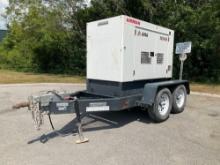 2021 AIRMAN SDG45S-8E2 GENERATOR, DIESEL, TRAILER MOUNTED, 45KVA, 240/480V, PHASE 3, BILL OF SALE...