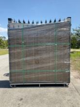 UNUSED HEAVY DUTY DECORATION 14FT GATE, 2 PIECES PER SET, ( PLEASE NOTE RACK NOT INCLUDED , STOCK...