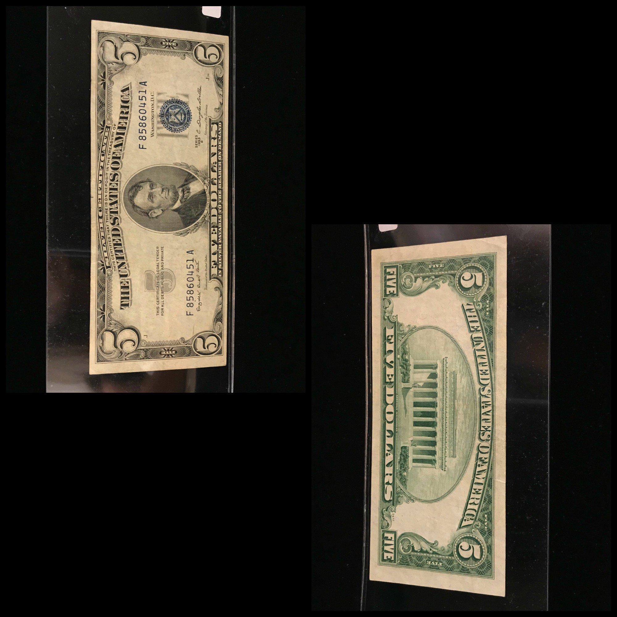 $5 Blue Seal Bill