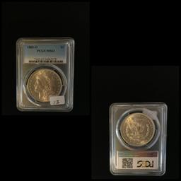 Graded Morgan Silver Dollar