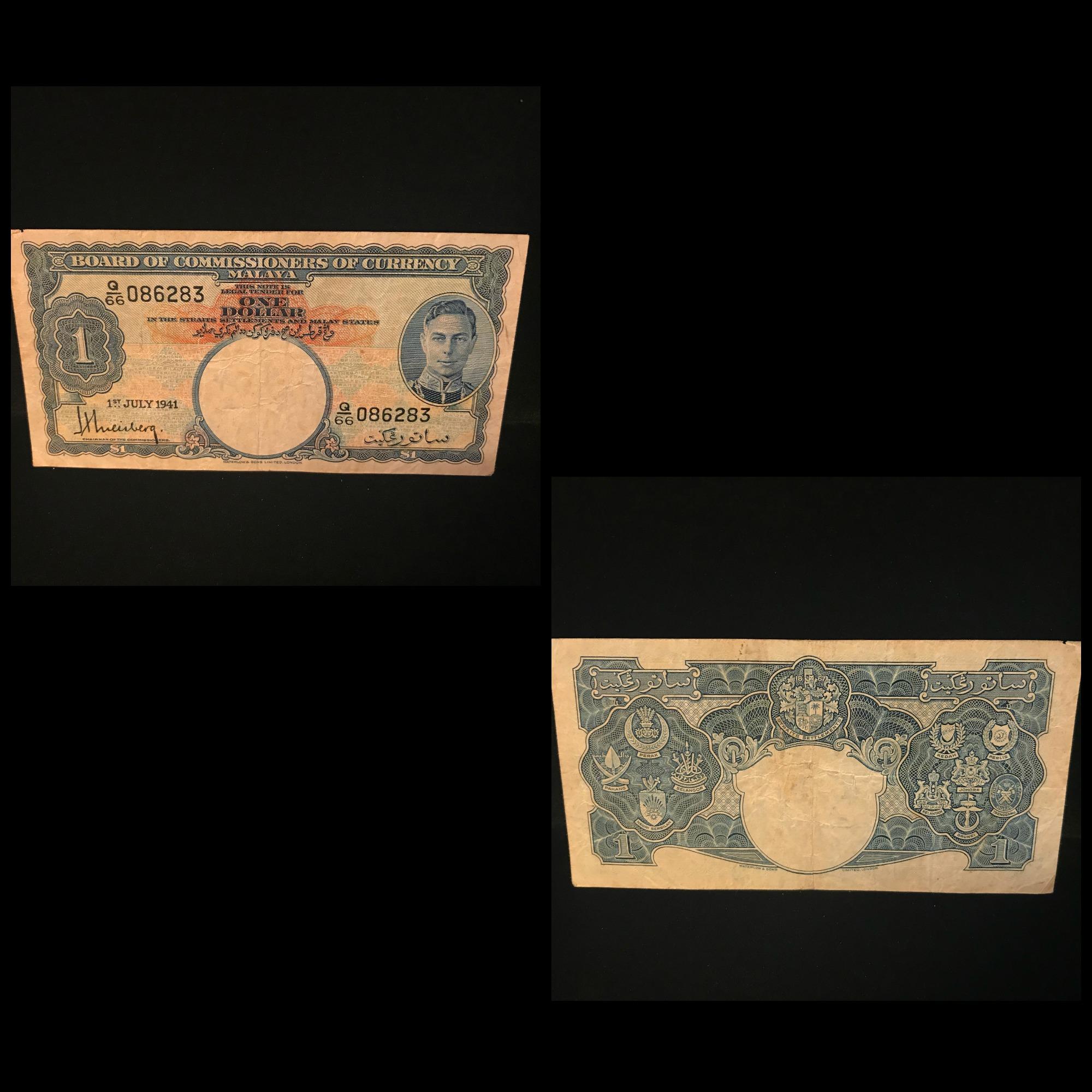 Malaya Currency Note