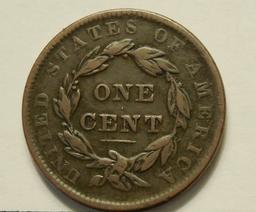 1838 Large Cent XF+ super nice 180 year old coin nice chocolate color with sharp details